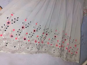 Embroidered sharara set