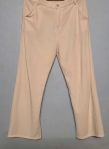 white Wide Leg Trousers