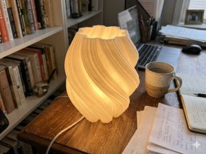 Custom Modern Spiral Lamp | Aesthetic Warm Desk &amp;