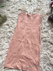 Peach Bodycon Birthday Dress