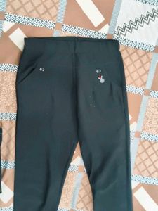 Black Acrylic Stretch Jeggings – Trendy