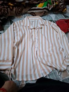 Striped Button-Up Shirt