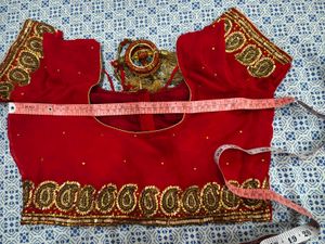 Red Embroidered Blouse