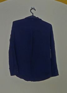 Classic Navy Blue Button-Up Shirt