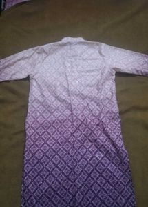 Men's Ombre Kurta Pink and Purple