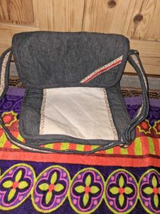 Unique Boho Denim Messenger Bag