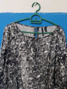 Chic Geometric Print Dress