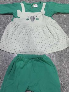 Adorable Koala Print Baby Outfit