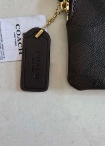 New Coach wristlet with dustbag