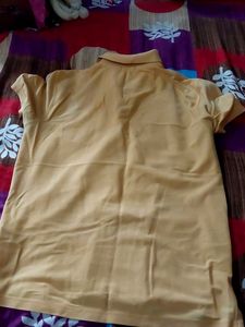 Men's Yellow Polo T-Shirt with Pocket