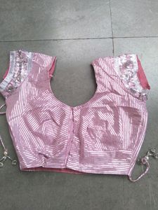 Partywear / Half Net / Pink Sare
