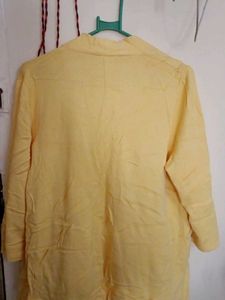 Chic Yellow Open Front Cardigan