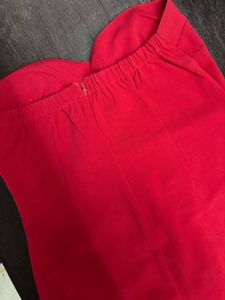 Stunning Red Strapless Mini Dress