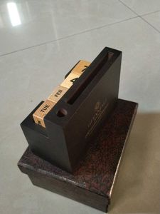 pen holder and date wooden blocks with mini clock