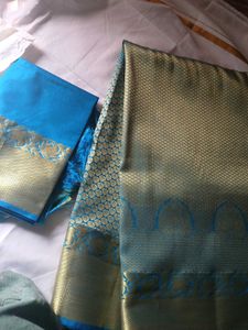 Beautiful Semi bridal Silk Saree with Blouse
