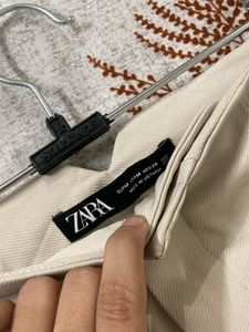 Chic Beige Wide-Leg Trousers