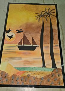 Landscape Done On A3 Ivory Sheet
