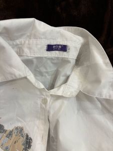 Classic White Button-Up Shirt