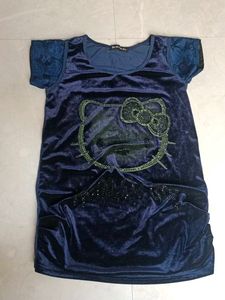 Cute Hello Kitty Velvet Mini Dress