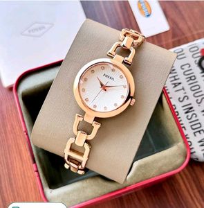 Rose Gold Fossil Watch