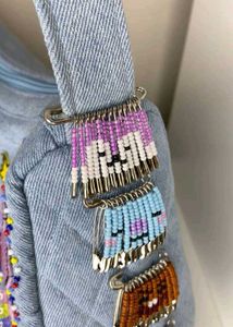 Spider-Man Inspired Beaded Safety Pin Set
