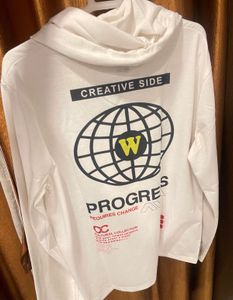 Highlander White Printed Hoodie
