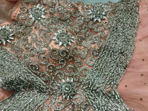 Elegant Peach Embellished Gown