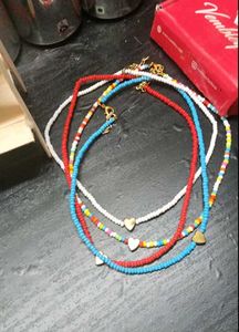 Beaded Heart boho Necklaces