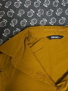 Mustard Yellow Puff Sleeve Top