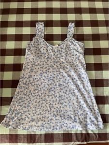 Cute Floral Print Mini Dress