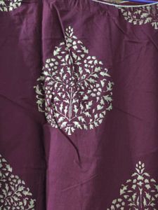 Bunaai Maroon Premium Cotton Suit Set