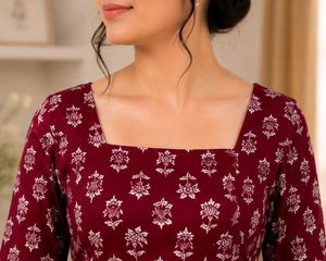 RUST colour short kurti