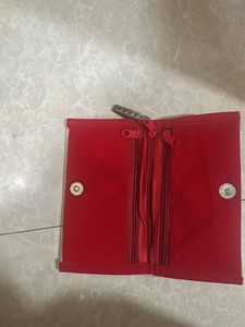 Embroidered Peacock Clutch