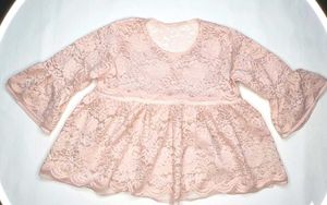 Lace Flare Sleeve Top