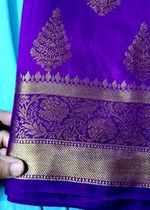 new pure dola silk saree..dual tone..soft..