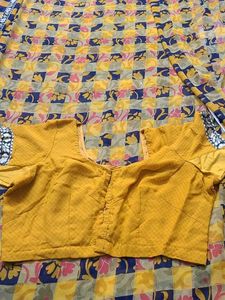 Vintage Floral Print Fabric Saree🥻