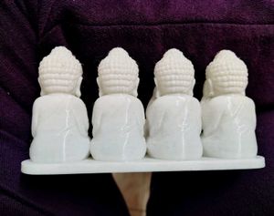 Four Wise Buddha Statues Set