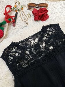 Elegant Black Lace Top