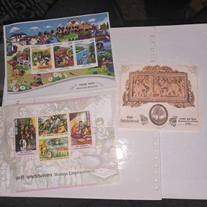 Set of 3 miniature sheets :
