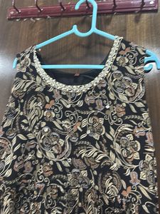 Stylish Printed Ethnic Gown