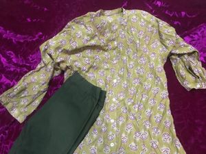 Printed Kurta top with pants