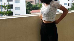 White Knit Crop Top