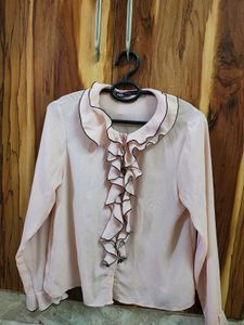 Chic Ruffle Front Blouse