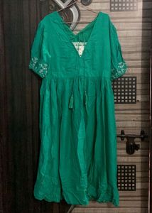Embroidered Green Dress🎋