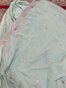 Mint Green Anarkali Suit | Beautiful Embroidered S