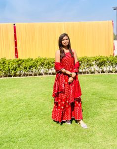 Maroon red dress set