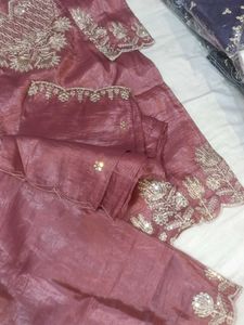 Embroidered Kurta with Pants &amp; Dupatta