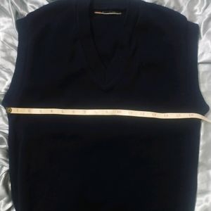 Sleeveless Navy Blue Sweater For Kids
