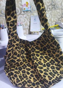 Leopard Print Hobo Bag