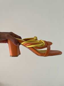 Bright yellow heels